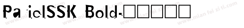 ParielSSK Bold字体转换